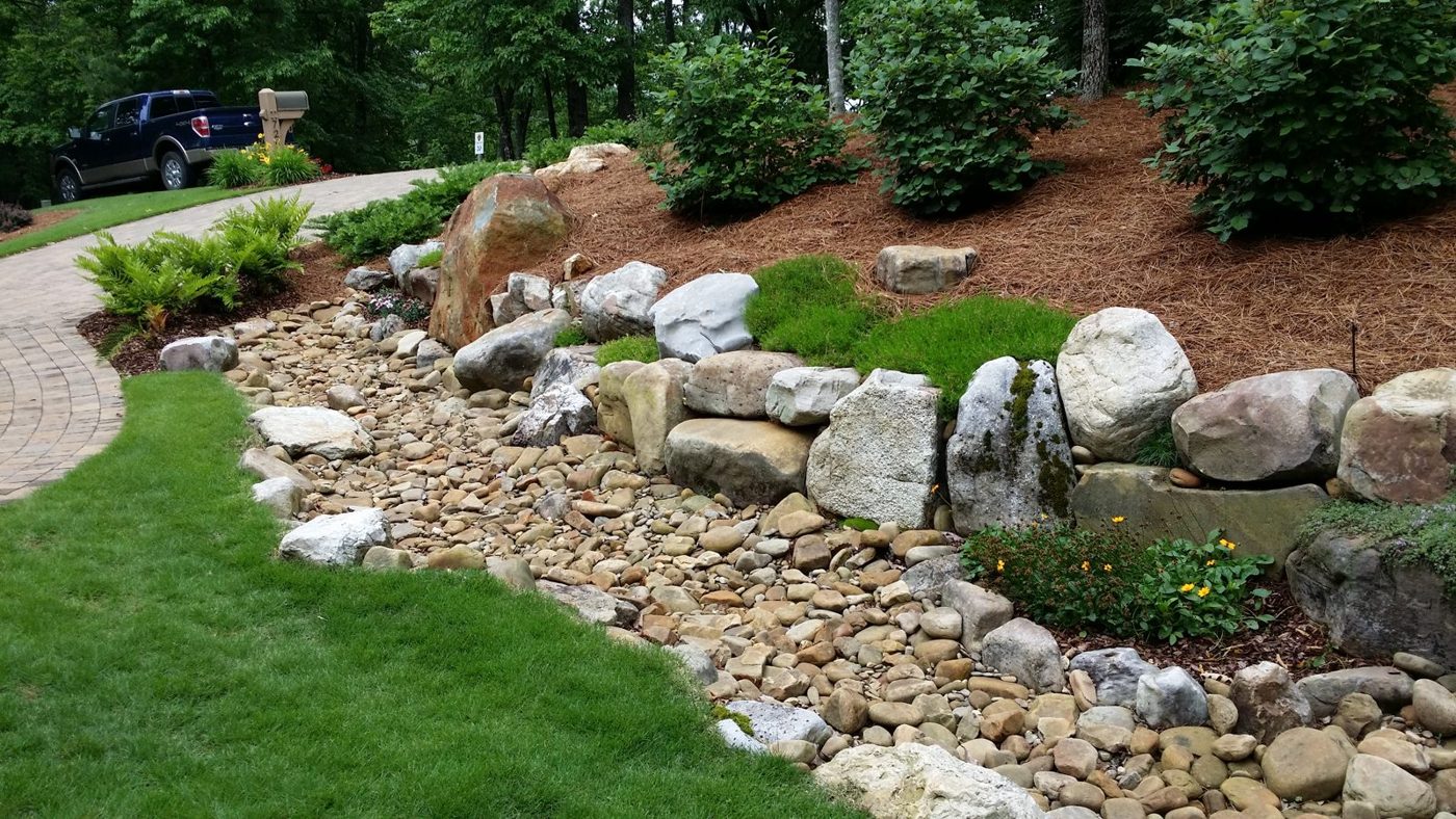 Boulder dry creek bed